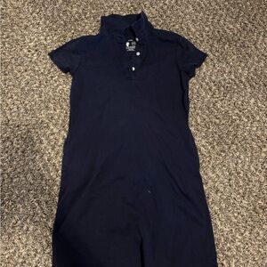 Primary Kids 8-9 Dark Blue Collar Dress